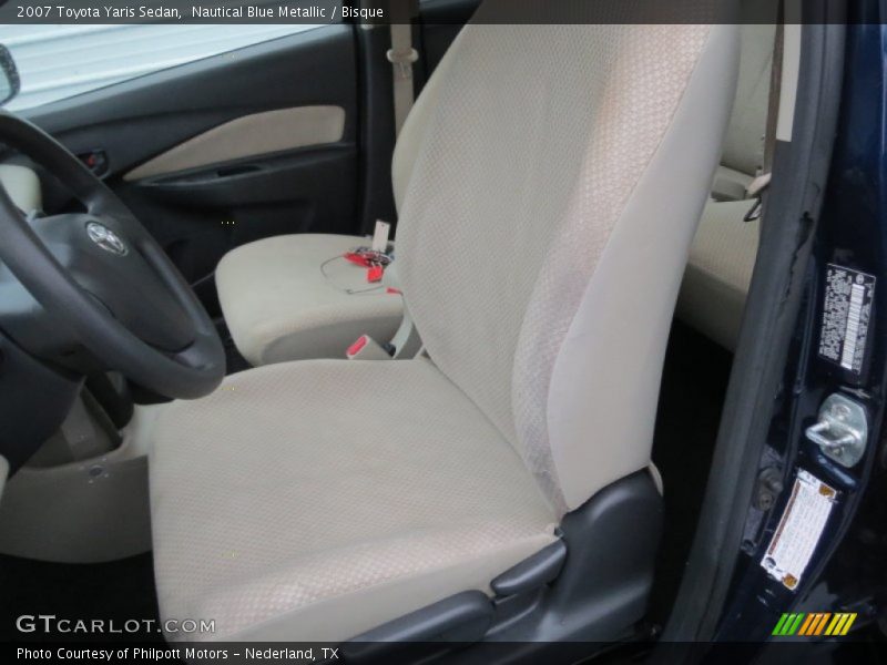 Nautical Blue Metallic / Bisque 2007 Toyota Yaris Sedan