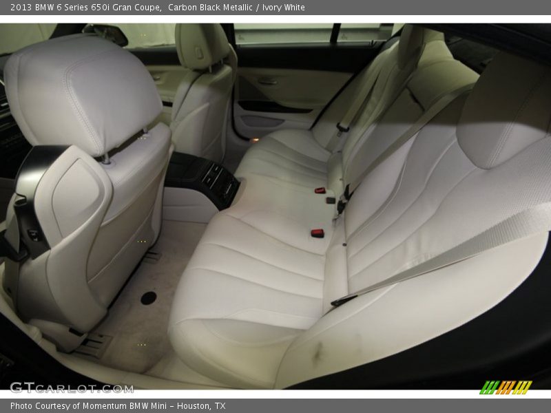 Rear Seat of 2013 6 Series 650i Gran Coupe