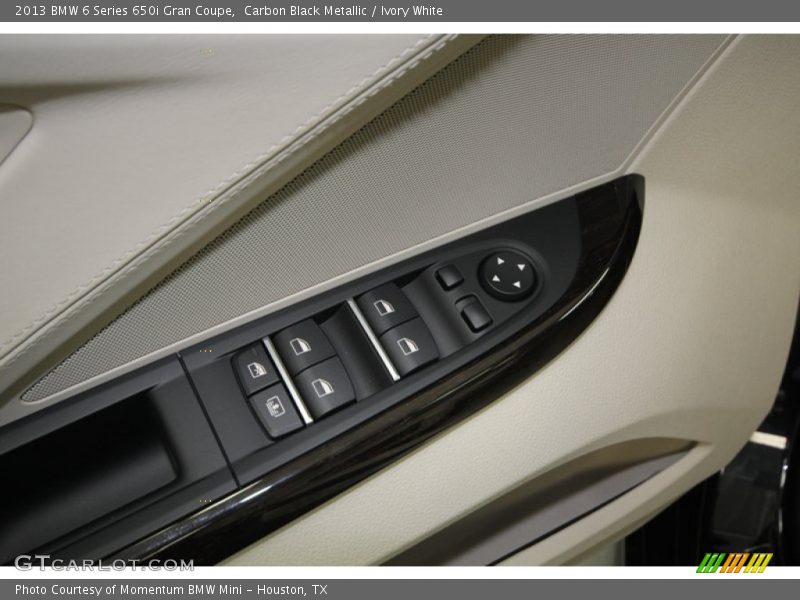 Carbon Black Metallic / Ivory White 2013 BMW 6 Series 650i Gran Coupe