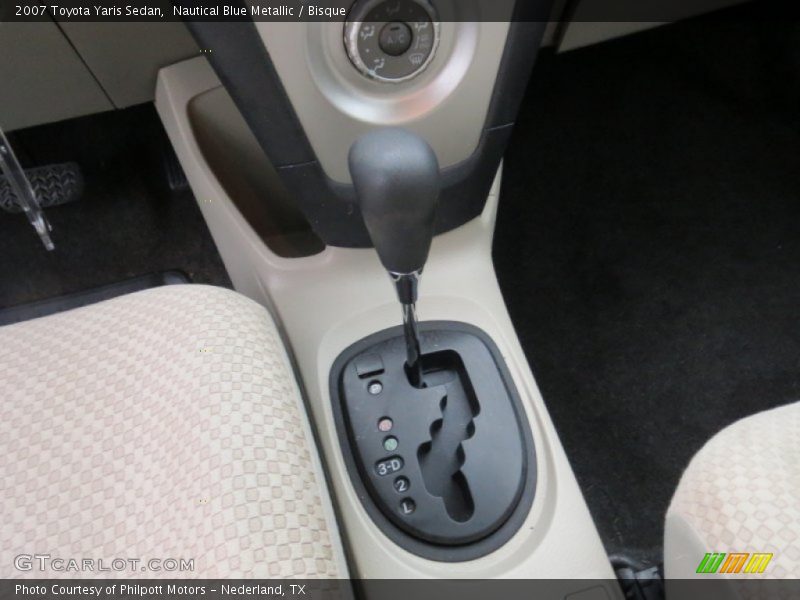 Nautical Blue Metallic / Bisque 2007 Toyota Yaris Sedan