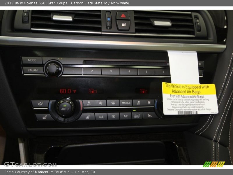Controls of 2013 6 Series 650i Gran Coupe
