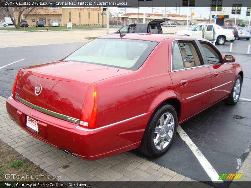 Crystal Red Tintcoat / Cashmere/Cocoa 2007 Cadillac DTS Luxury