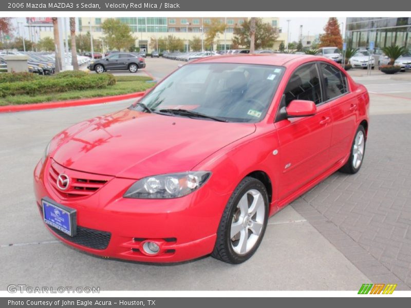 Velocity Red Mica / Black 2006 Mazda MAZDA3 s Sedan
