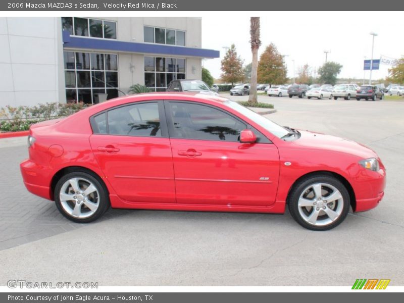 Velocity Red Mica / Black 2006 Mazda MAZDA3 s Sedan