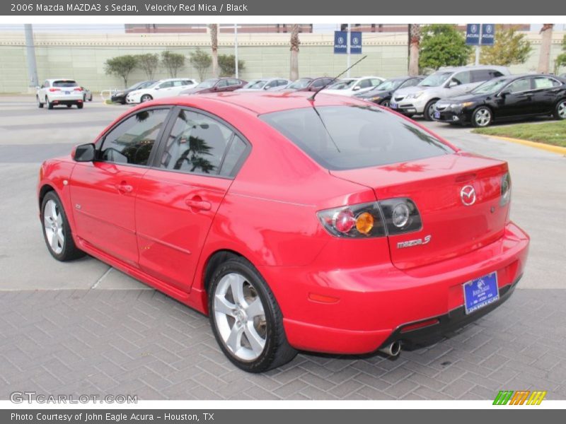 Velocity Red Mica / Black 2006 Mazda MAZDA3 s Sedan