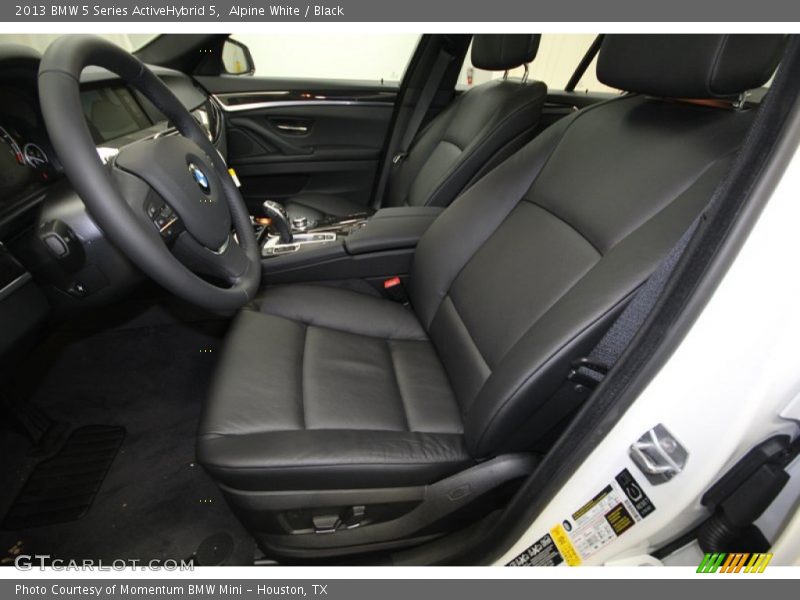 Front Seat of 2013 5 Series ActiveHybrid 5