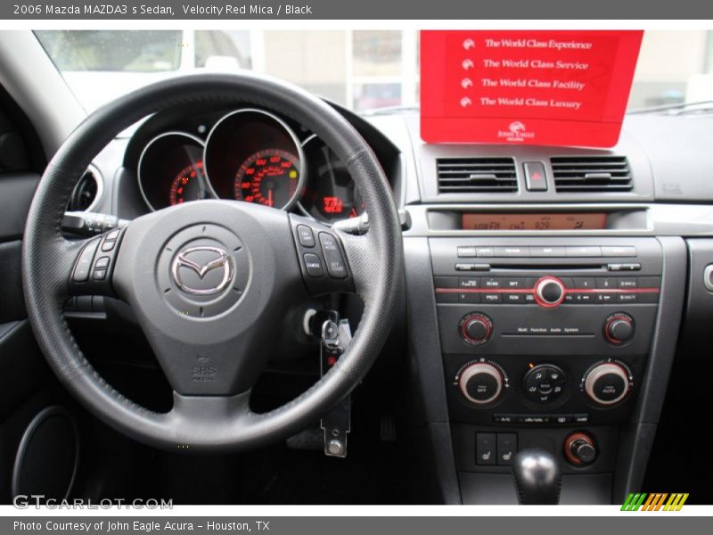 Velocity Red Mica / Black 2006 Mazda MAZDA3 s Sedan