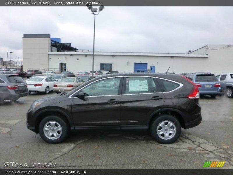 Kona Coffee Metallic / Black 2013 Honda CR-V LX AWD
