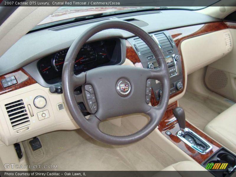 Crystal Red Tintcoat / Cashmere/Cocoa 2007 Cadillac DTS Luxury