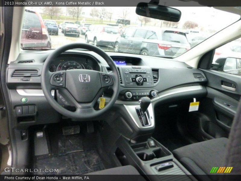Kona Coffee Metallic / Black 2013 Honda CR-V LX AWD