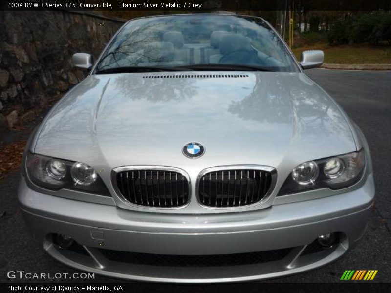 Titanium Silver Metallic / Grey 2004 BMW 3 Series 325i Convertible