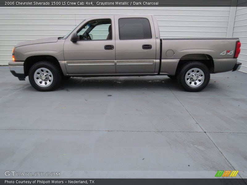 Graystone Metallic / Dark Charcoal 2006 Chevrolet Silverado 1500 LS Crew Cab 4x4