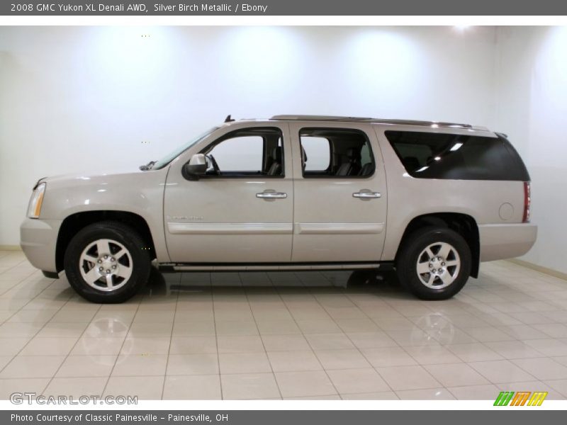 Silver Birch Metallic / Ebony 2008 GMC Yukon XL Denali AWD