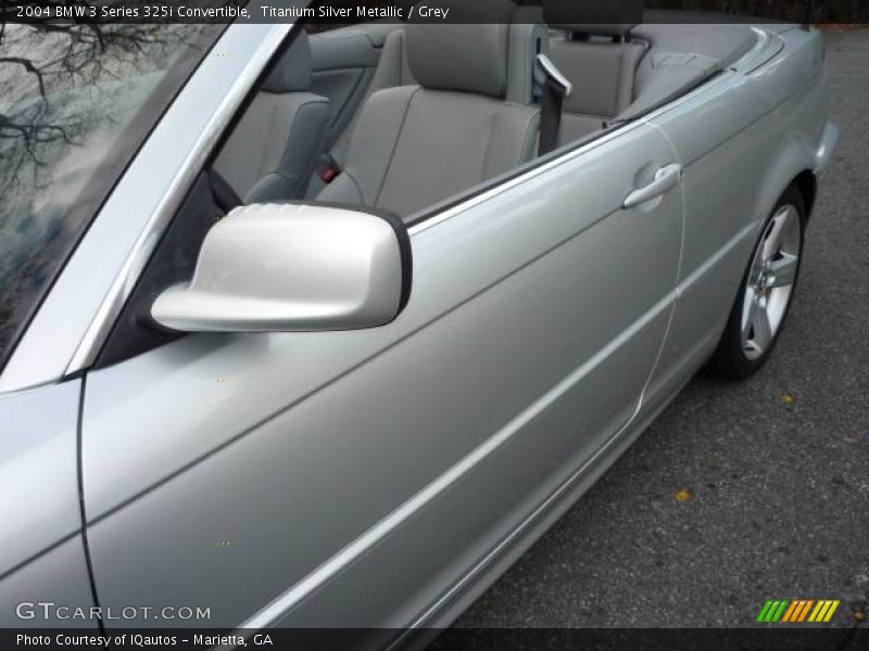 Titanium Silver Metallic / Grey 2004 BMW 3 Series 325i Convertible