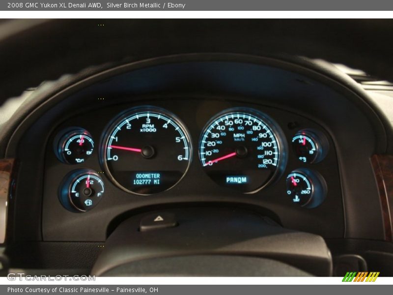 Silver Birch Metallic / Ebony 2008 GMC Yukon XL Denali AWD