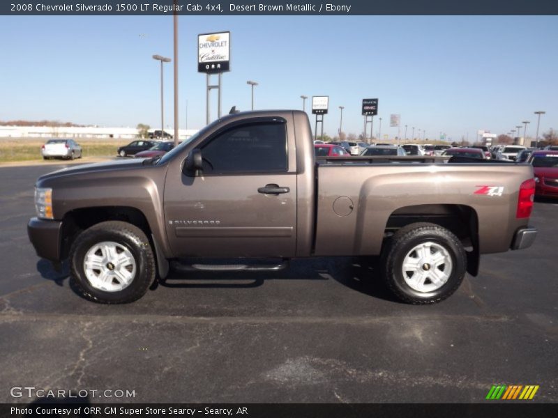 Desert Brown Metallic / Ebony 2008 Chevrolet Silverado 1500 LT Regular Cab 4x4