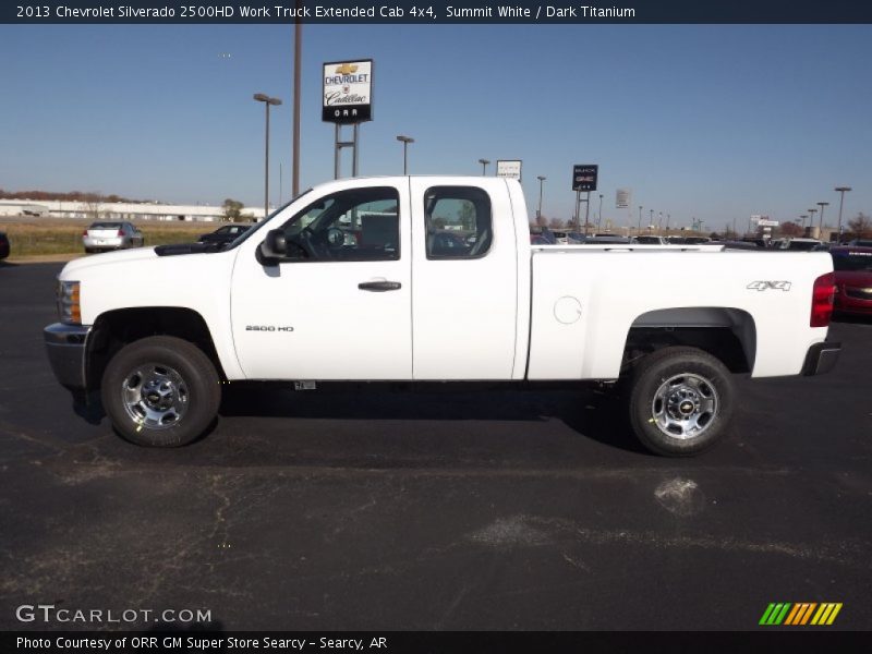 Summit White / Dark Titanium 2013 Chevrolet Silverado 2500HD Work Truck Extended Cab 4x4