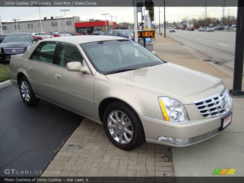 Gold Mist / Shale/Cocoa 2009 Cadillac DTS Luxury