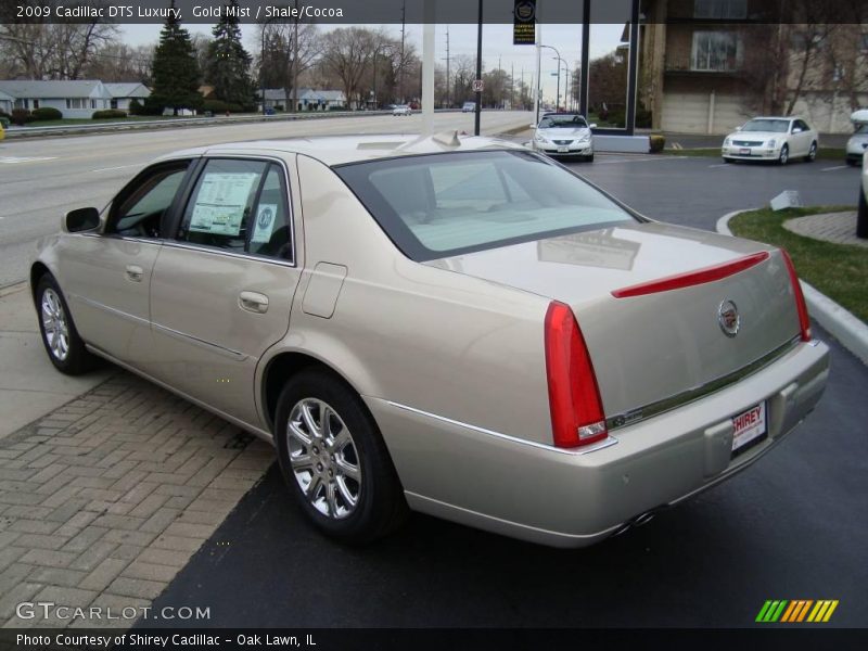 Gold Mist / Shale/Cocoa 2009 Cadillac DTS Luxury
