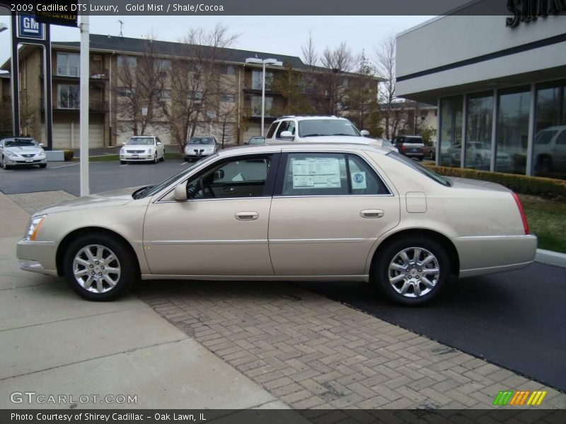 Gold Mist / Shale/Cocoa 2009 Cadillac DTS Luxury