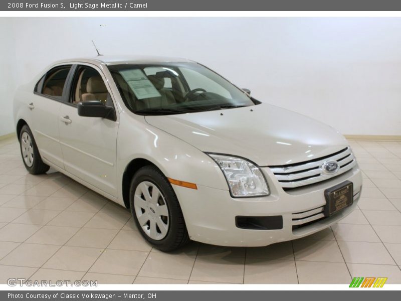 Light Sage Metallic / Camel 2008 Ford Fusion S