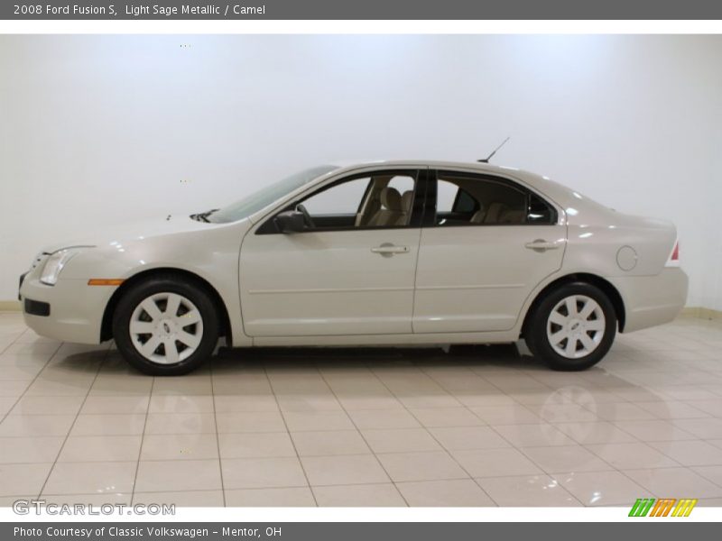 Light Sage Metallic / Camel 2008 Ford Fusion S