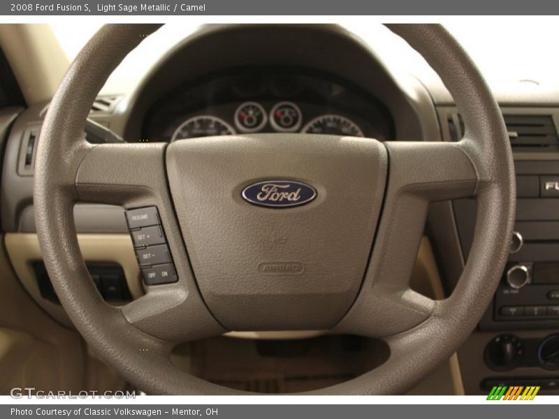 Light Sage Metallic / Camel 2008 Ford Fusion S