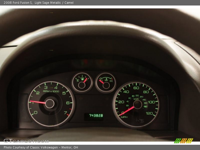 Light Sage Metallic / Camel 2008 Ford Fusion S