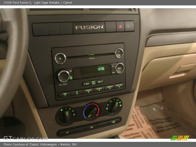Light Sage Metallic / Camel 2008 Ford Fusion S