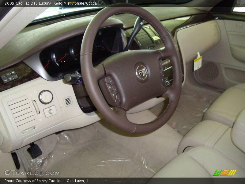 Gold Mist / Shale/Cocoa 2009 Cadillac DTS Luxury