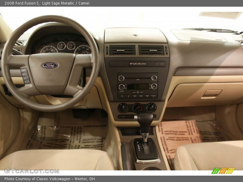 Light Sage Metallic / Camel 2008 Ford Fusion S