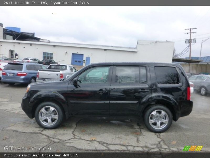 Crystal Black Pearl / Gray 2013 Honda Pilot EX-L 4WD