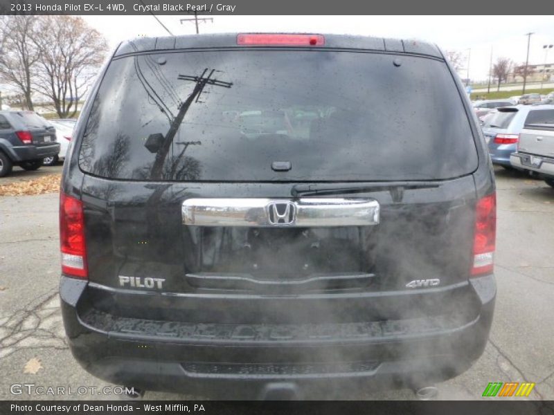 Crystal Black Pearl / Gray 2013 Honda Pilot EX-L 4WD