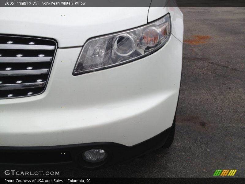 Ivory Pearl White / Willow 2005 Infiniti FX 35