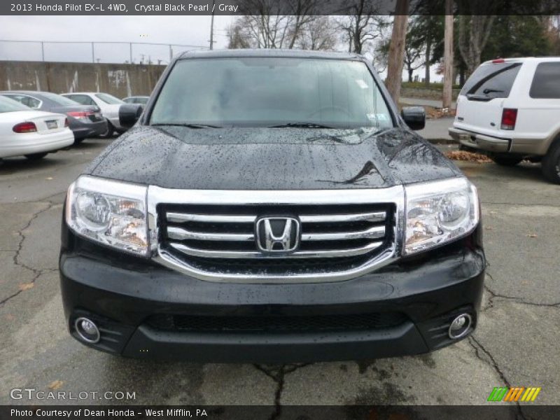 Crystal Black Pearl / Gray 2013 Honda Pilot EX-L 4WD