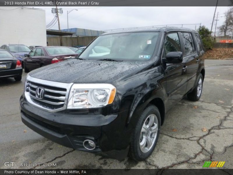 Crystal Black Pearl / Gray 2013 Honda Pilot EX-L 4WD