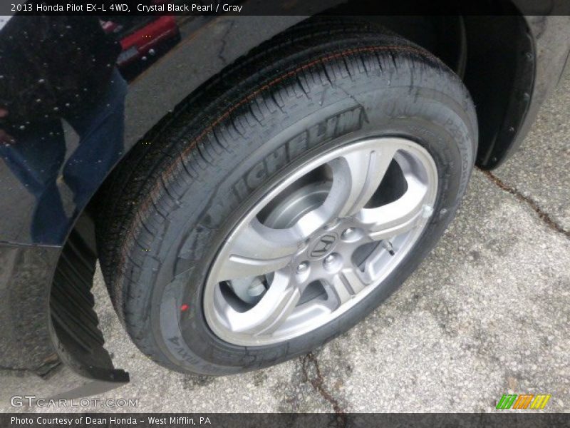 Crystal Black Pearl / Gray 2013 Honda Pilot EX-L 4WD