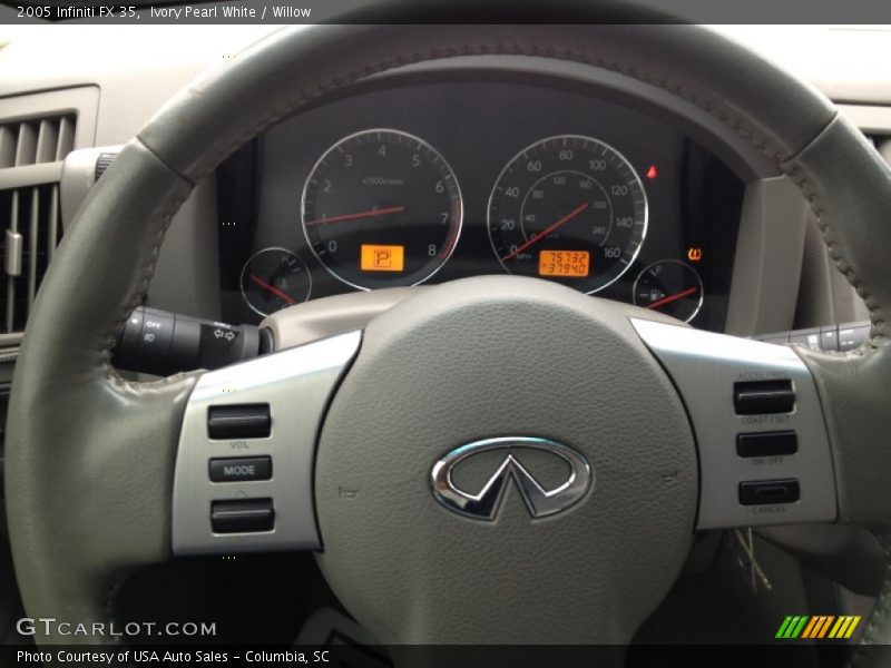 Ivory Pearl White / Willow 2005 Infiniti FX 35