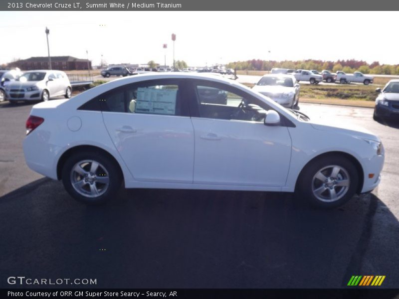 Summit White / Medium Titanium 2013 Chevrolet Cruze LT
