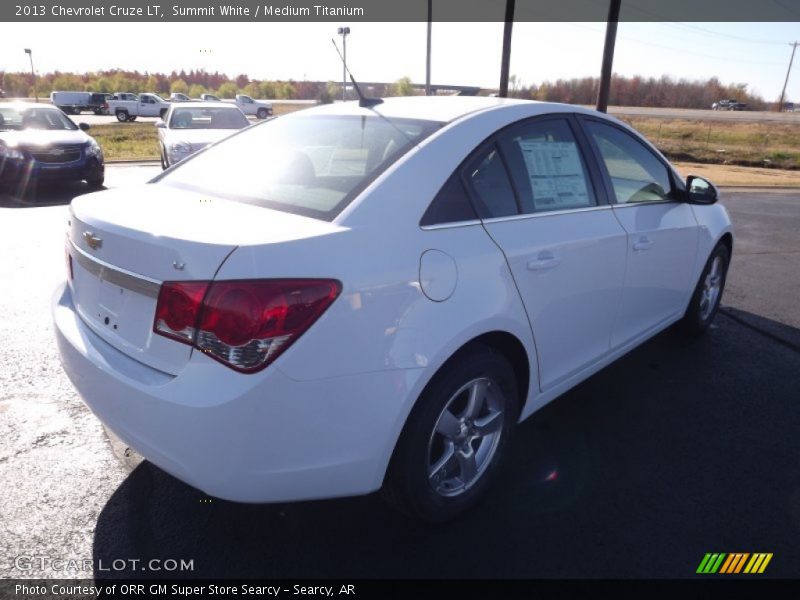 Summit White / Medium Titanium 2013 Chevrolet Cruze LT