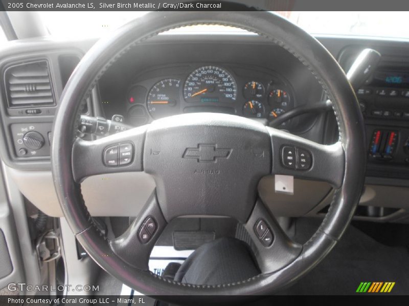 Silver Birch Metallic / Gray/Dark Charcoal 2005 Chevrolet Avalanche LS