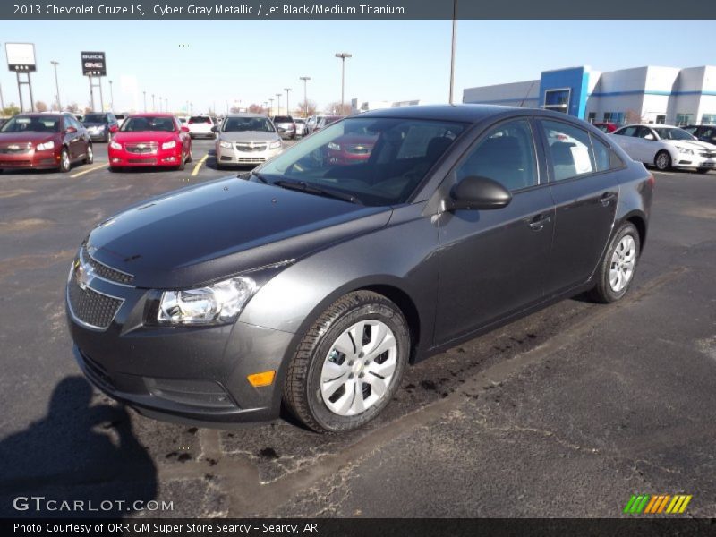 Cyber Gray Metallic / Jet Black/Medium Titanium 2013 Chevrolet Cruze LS