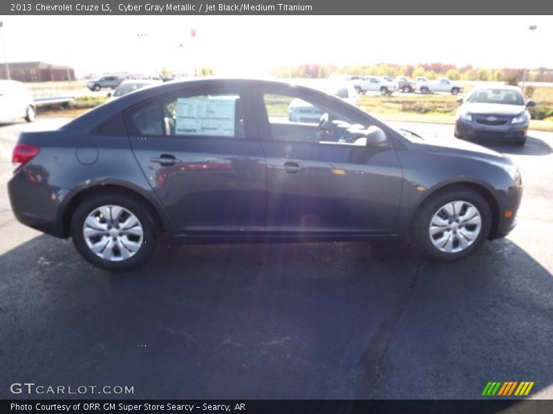 Cyber Gray Metallic / Jet Black/Medium Titanium 2013 Chevrolet Cruze LS
