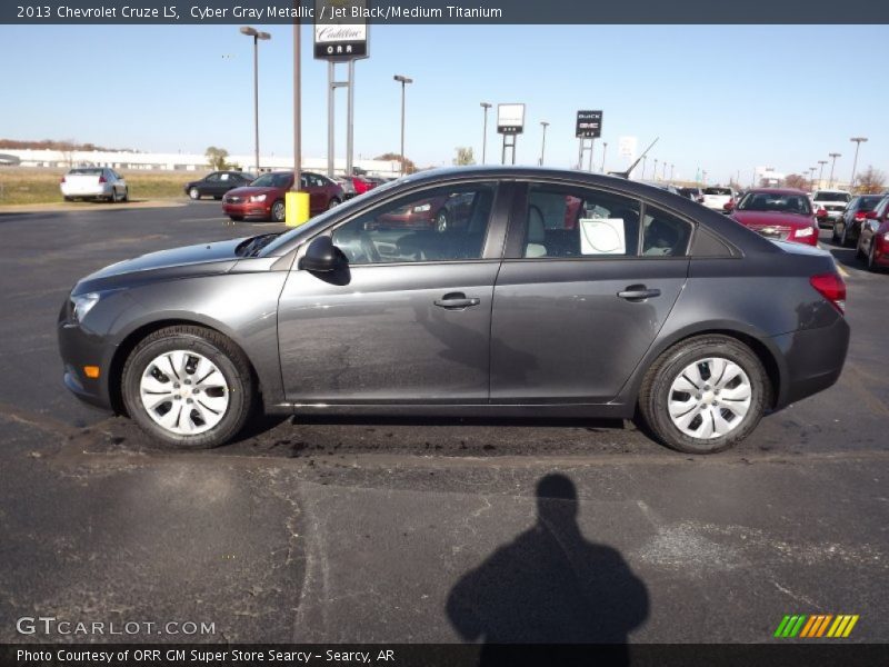 Cyber Gray Metallic / Jet Black/Medium Titanium 2013 Chevrolet Cruze LS