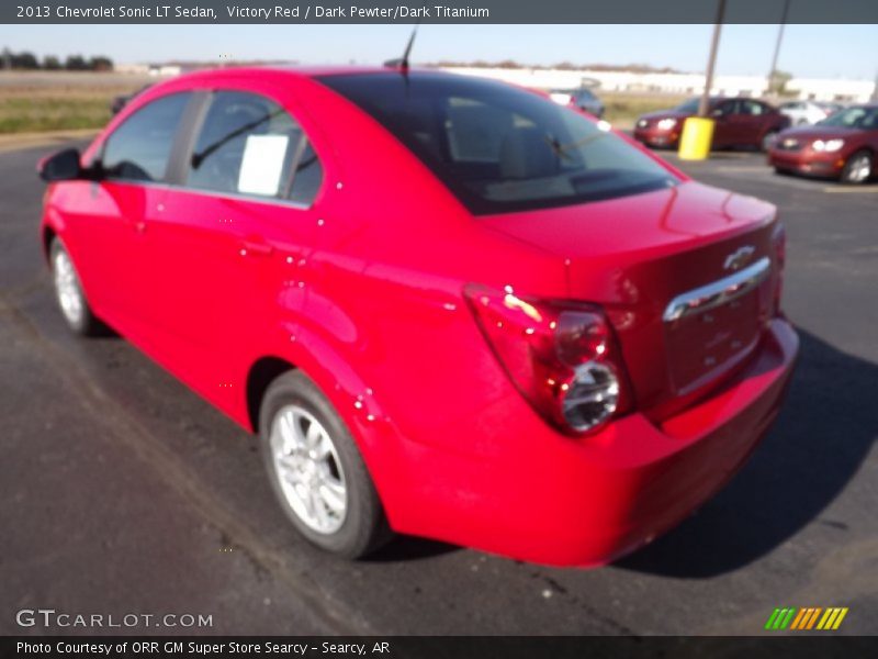 Victory Red / Dark Pewter/Dark Titanium 2013 Chevrolet Sonic LT Sedan