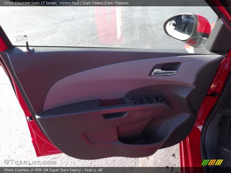 Victory Red / Dark Pewter/Dark Titanium 2013 Chevrolet Sonic LT Sedan