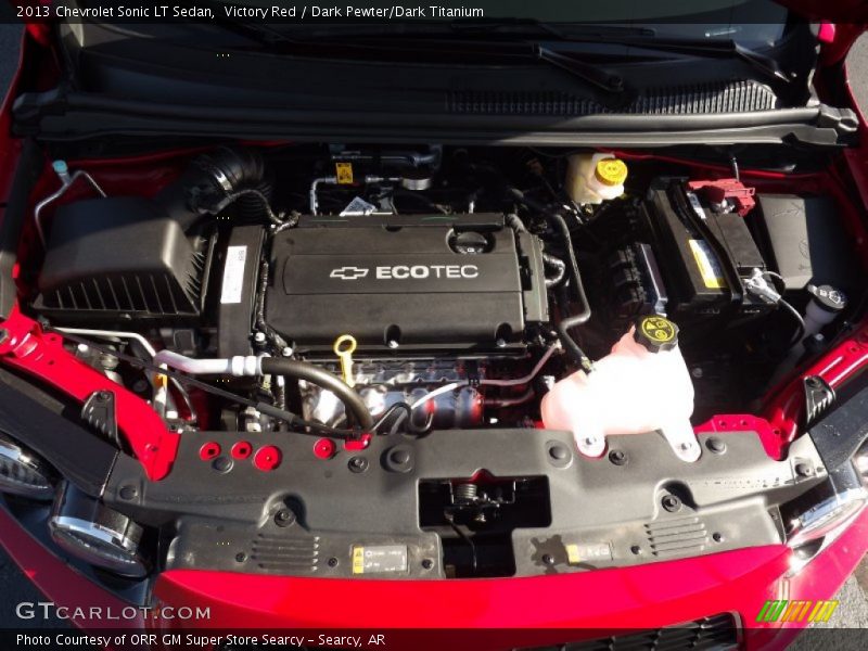 Victory Red / Dark Pewter/Dark Titanium 2013 Chevrolet Sonic LT Sedan