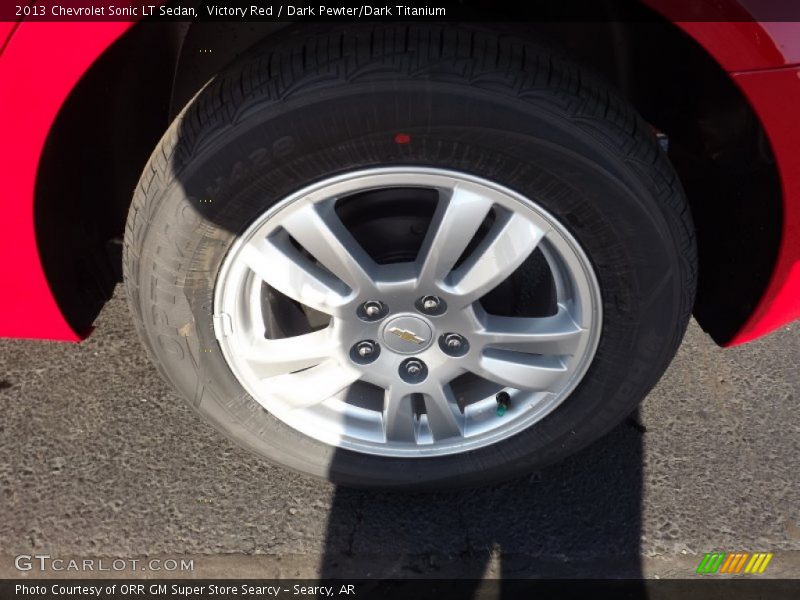 Victory Red / Dark Pewter/Dark Titanium 2013 Chevrolet Sonic LT Sedan