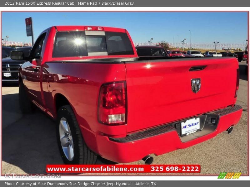 Flame Red / Black/Diesel Gray 2013 Ram 1500 Express Regular Cab