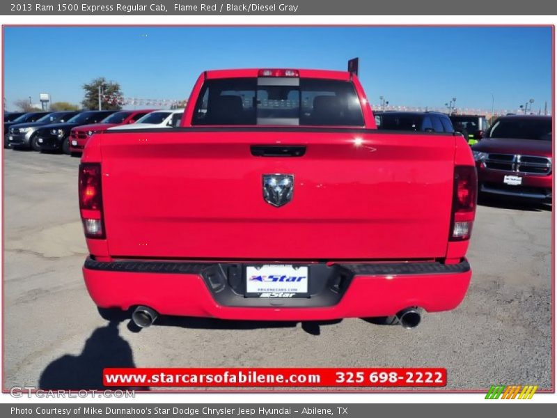 Flame Red / Black/Diesel Gray 2013 Ram 1500 Express Regular Cab